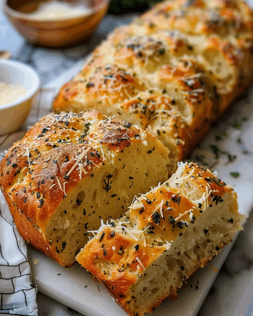 Italian Herbs and Cheese Bread