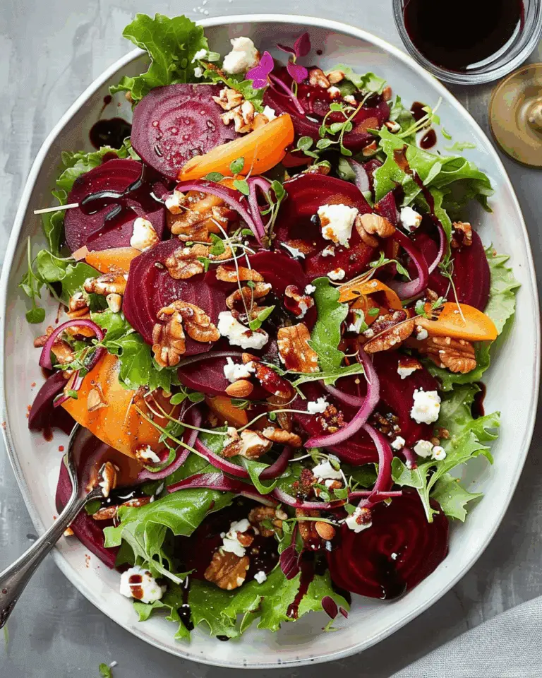 Beet Salad with Goat Cheese and Balsamic