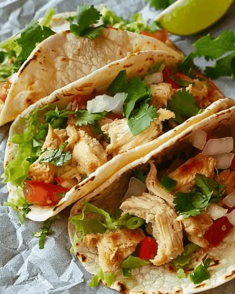 Lime Chicken Soft Tacos