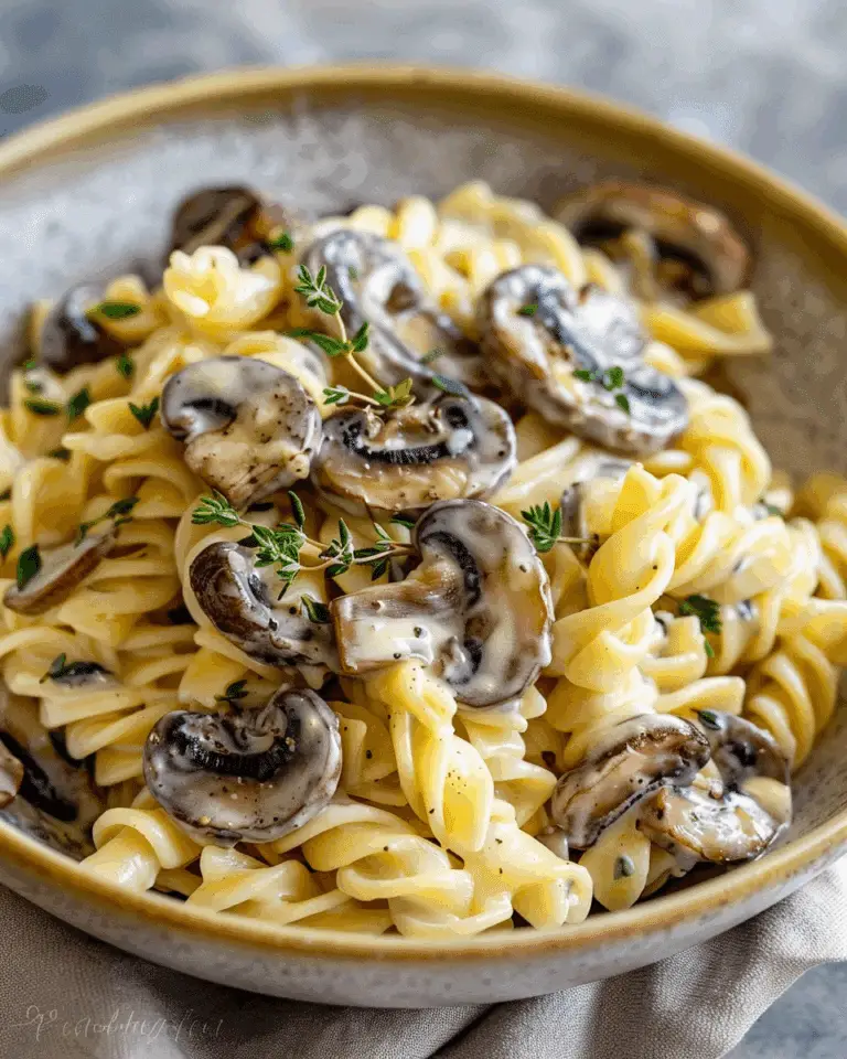 Creamy Mushroom Pasta with Thyme