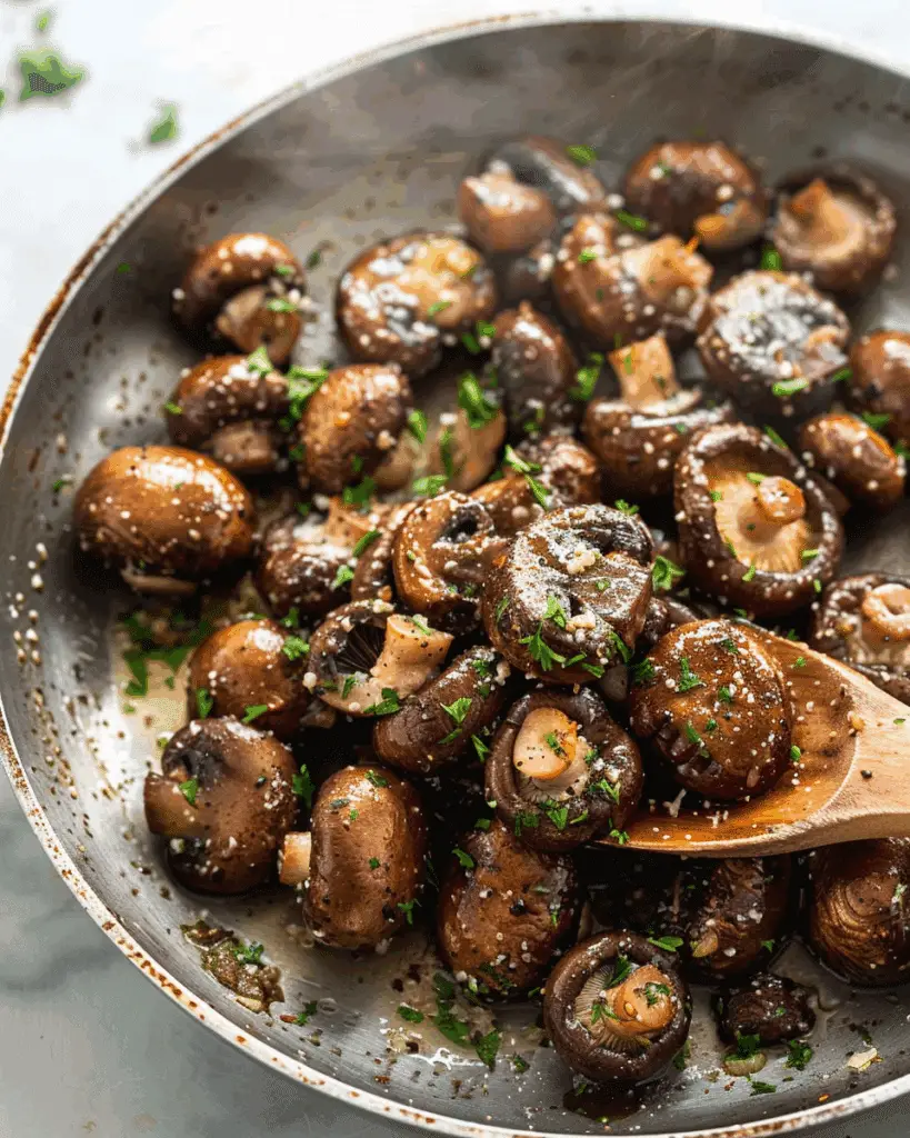 Sauteed Garlic Butter Mushrooms