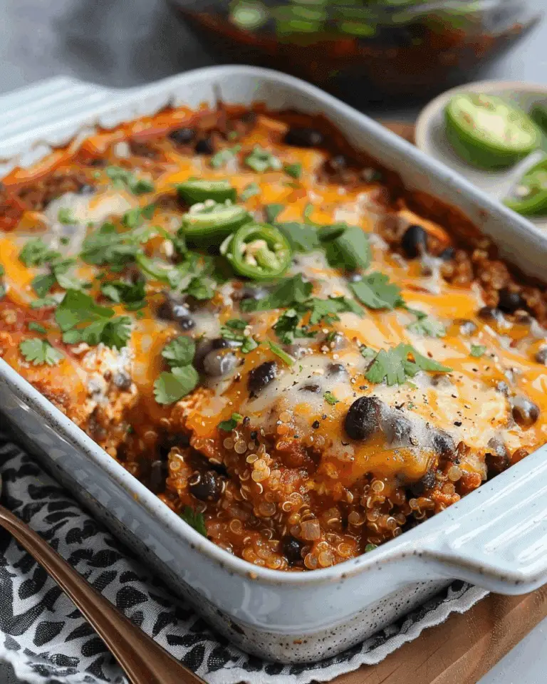 Vegetarian Black Bean Quinoa Casserole