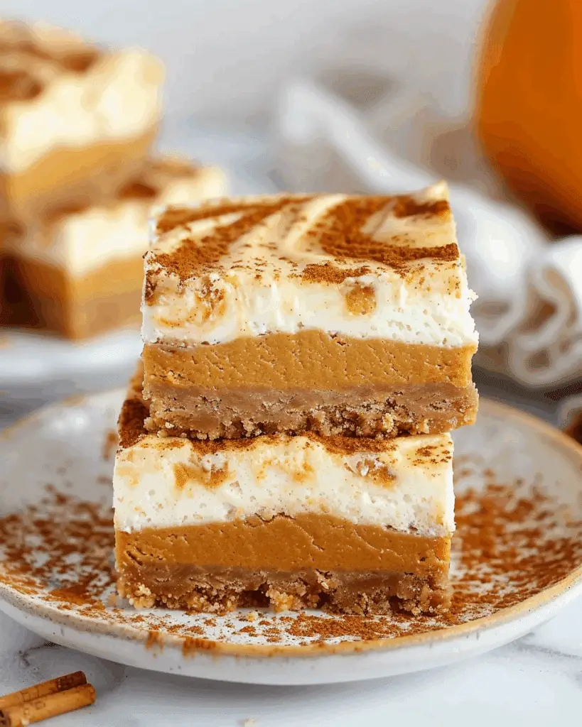 Pumpkin Cheesecake Bars