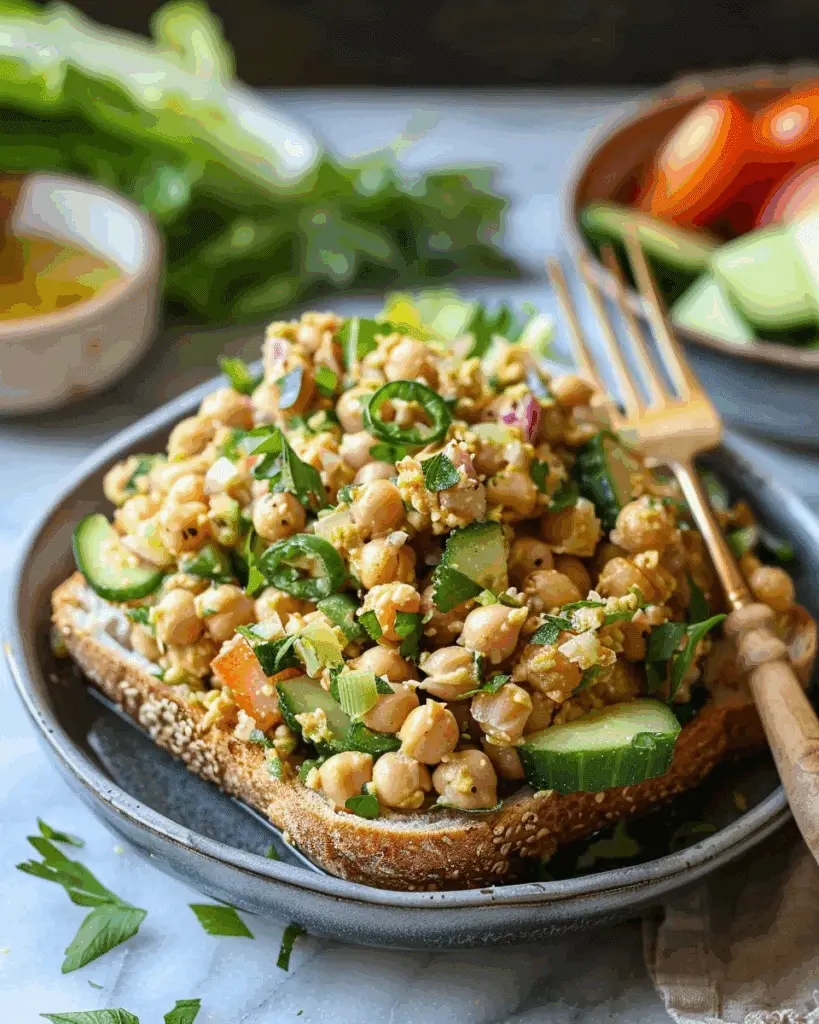 Smashed Chickpea Salad