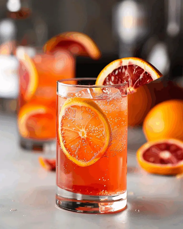 Sparkling Blood Orange Mocktail
