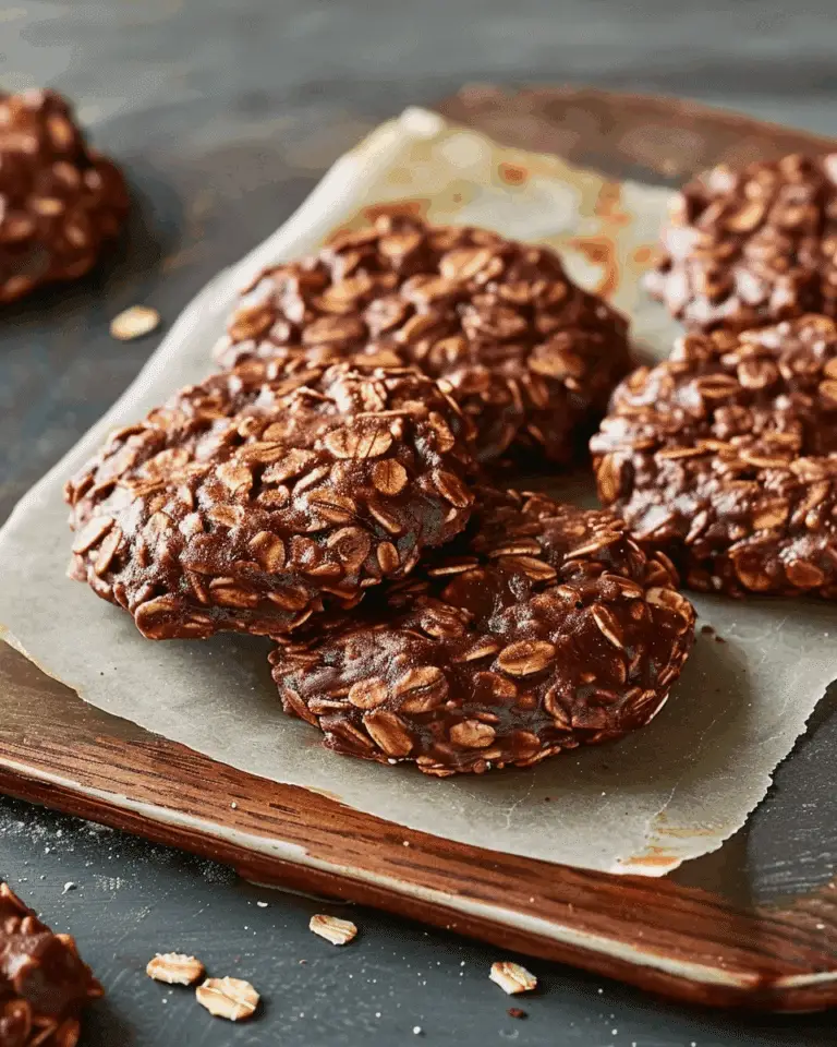 No‑Bake Chocolate Oatmeal Cookies