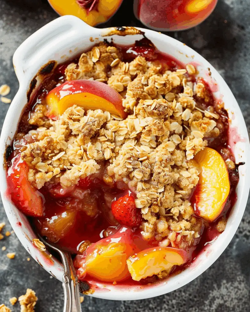 Strawberry Peach Crisp
