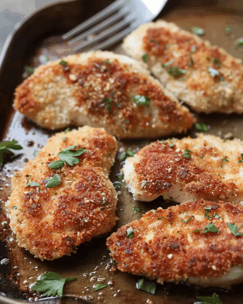 Parmesan Crusted Turkey Cutlets
