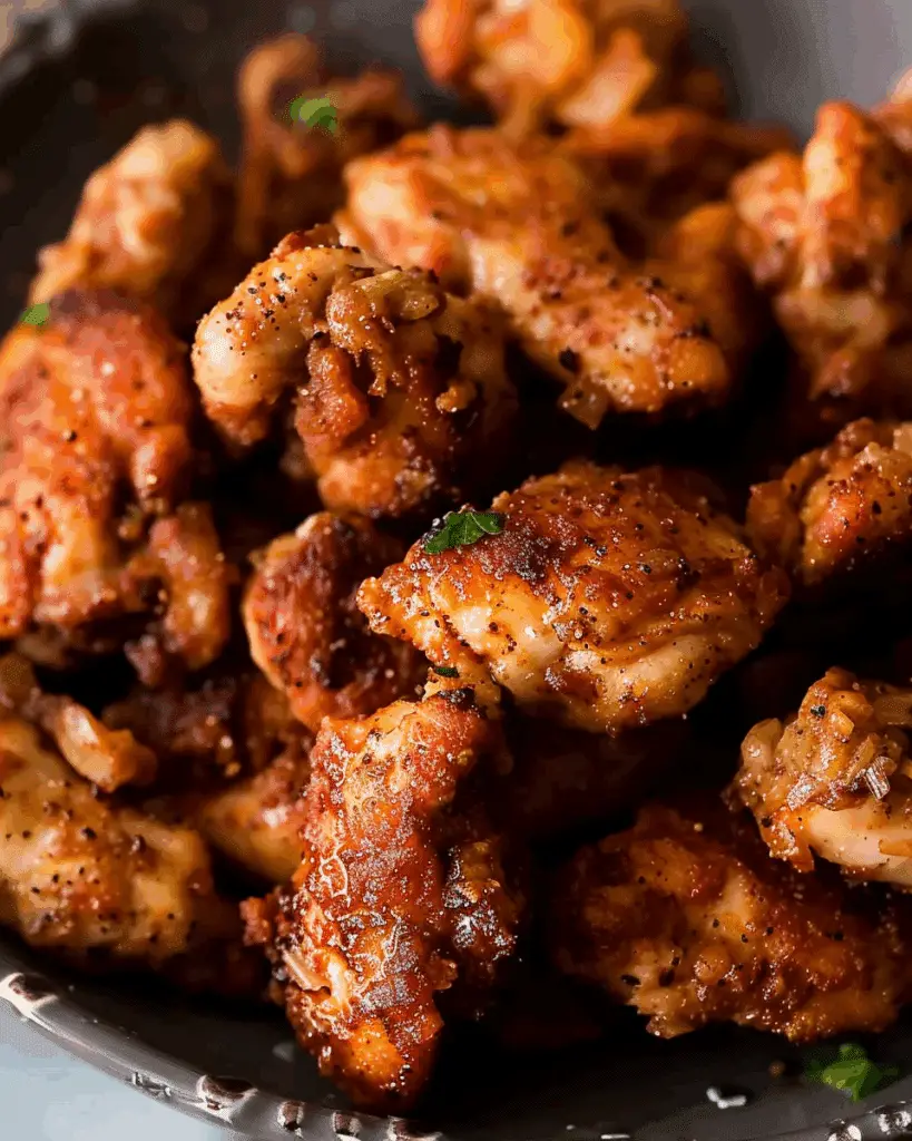 Skillet Cajun Chicken Bites