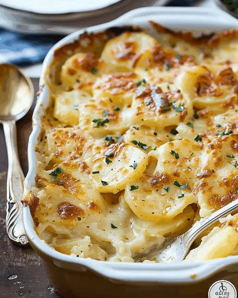 Cheesy Garlic Scalloped Potatoes