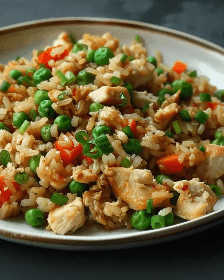 Garlic Chicken Fried Brown Rice
