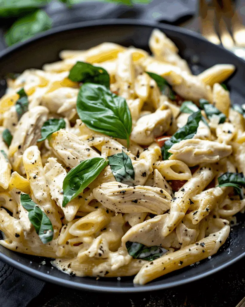 Creamy Basil Chicken Pasta