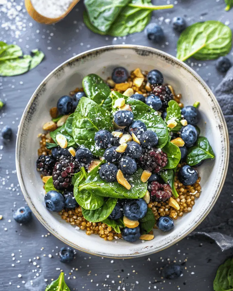 Spinach Blueberry Superfoods Salad