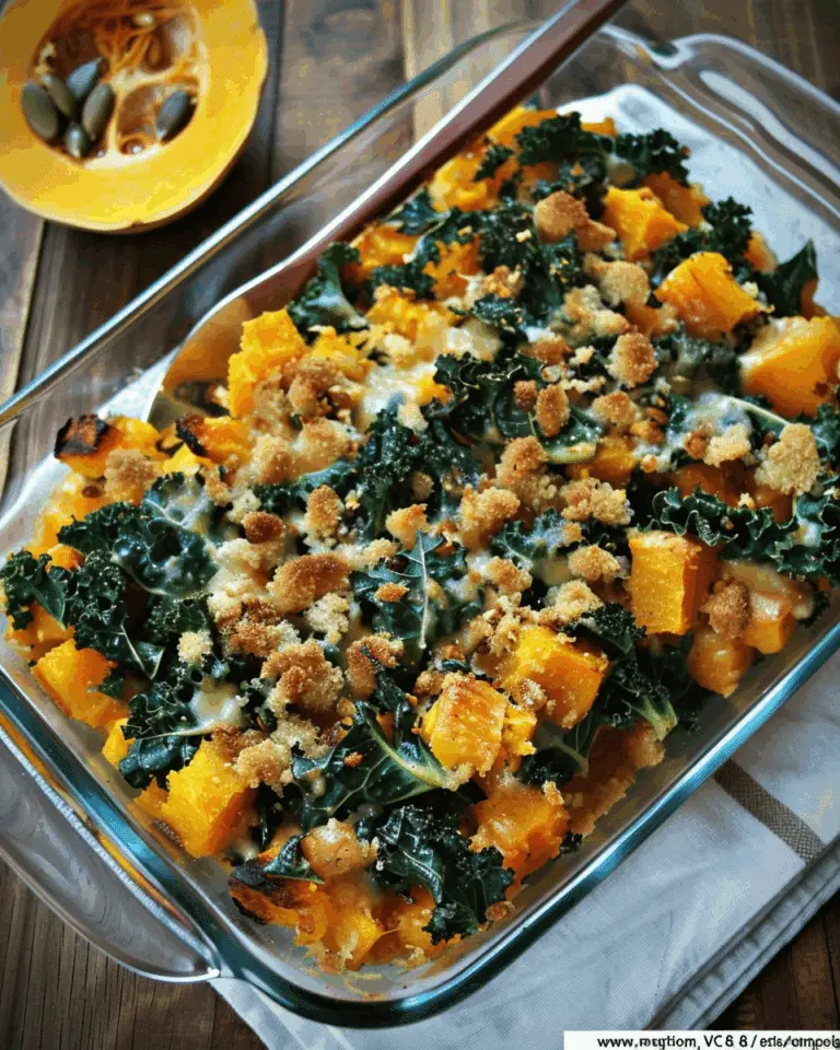 Butternut Squash & Kale Casserole