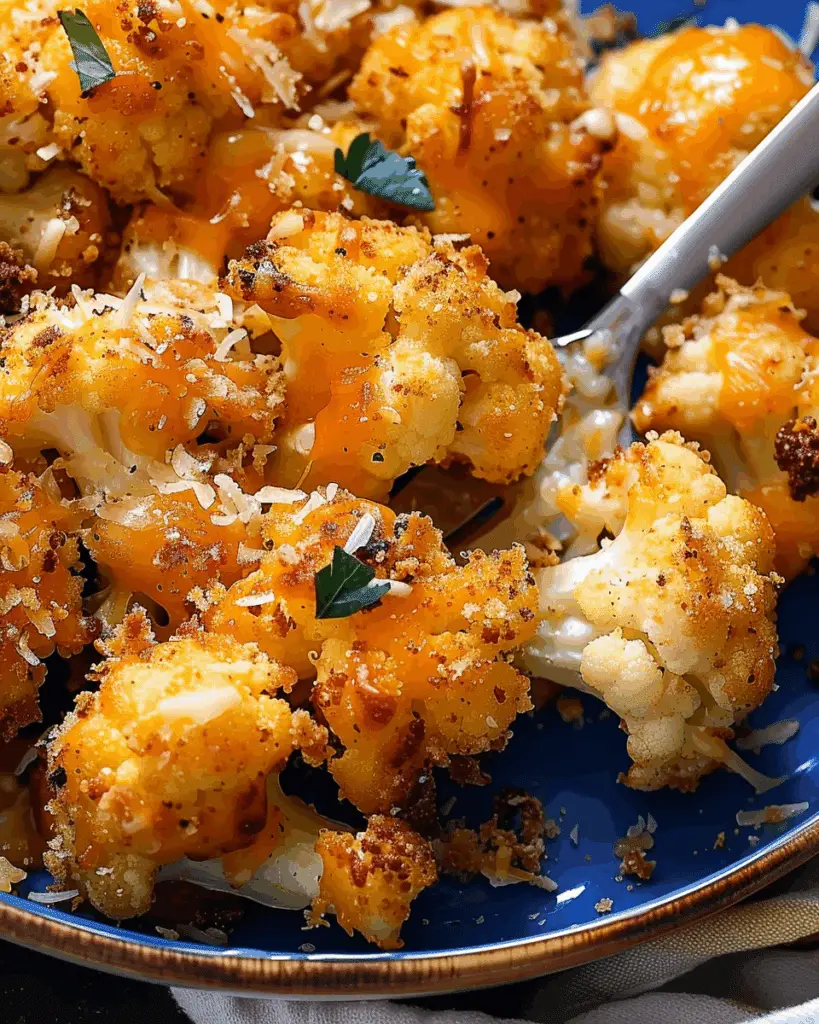 Crispy Cheesy Roasted Cauliflower