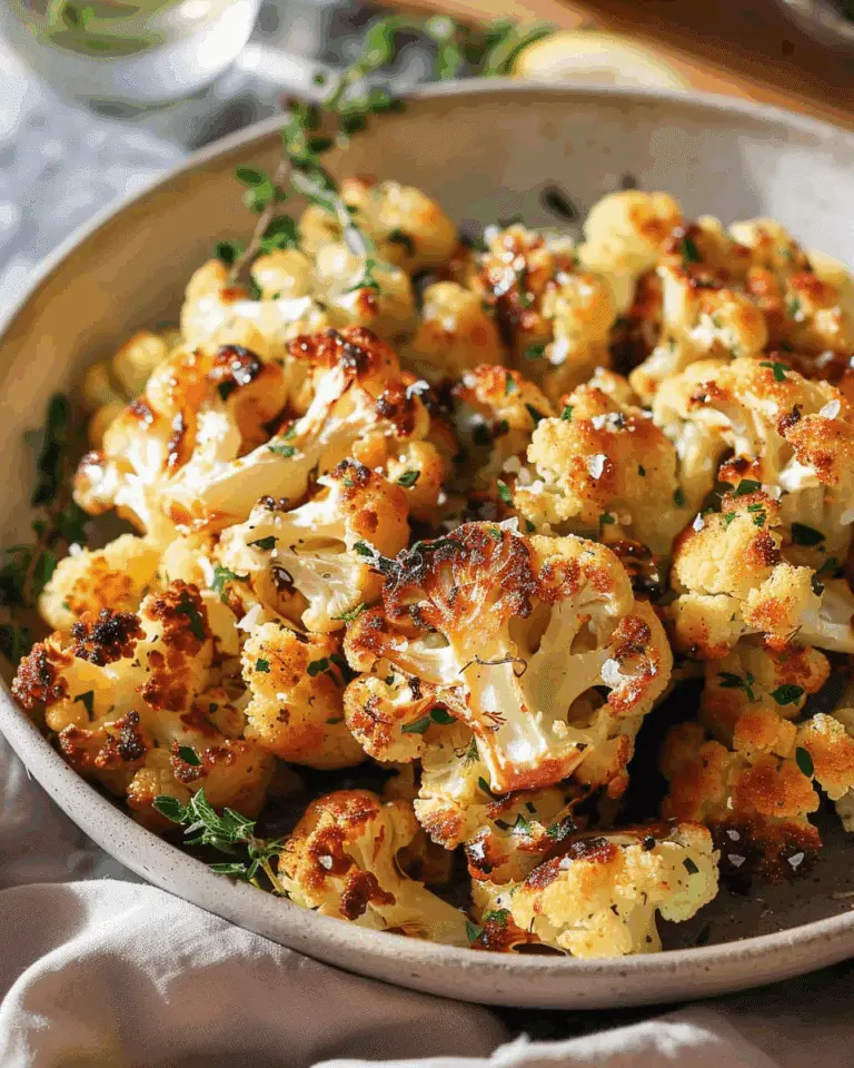 Parmesan Roasted Cauliflower