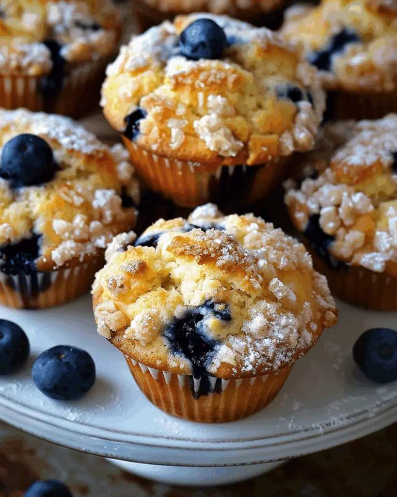 Lemon‑Blueberry Muffins