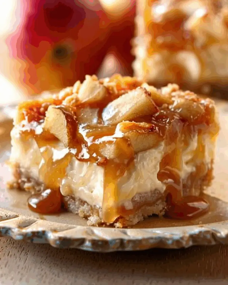 Caramel Apple Cheesecake Bars
