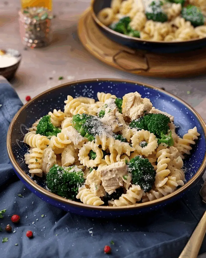 Creamy Chicken, Broccoli & Snowfall Pasta