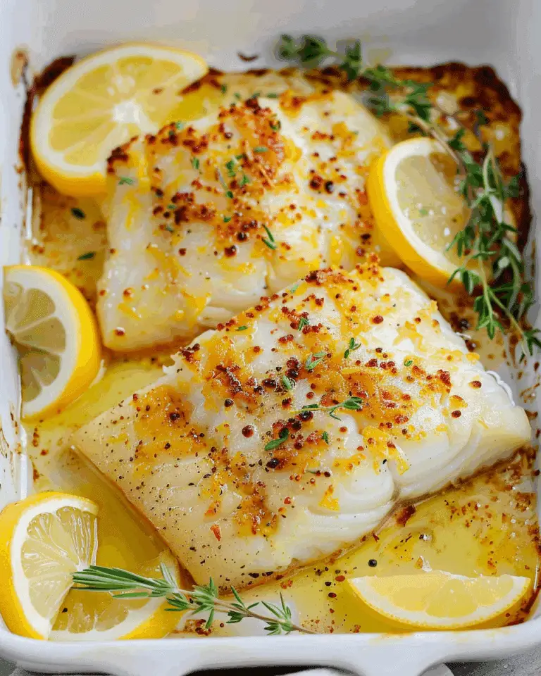 Baked Lemon Butter Cod