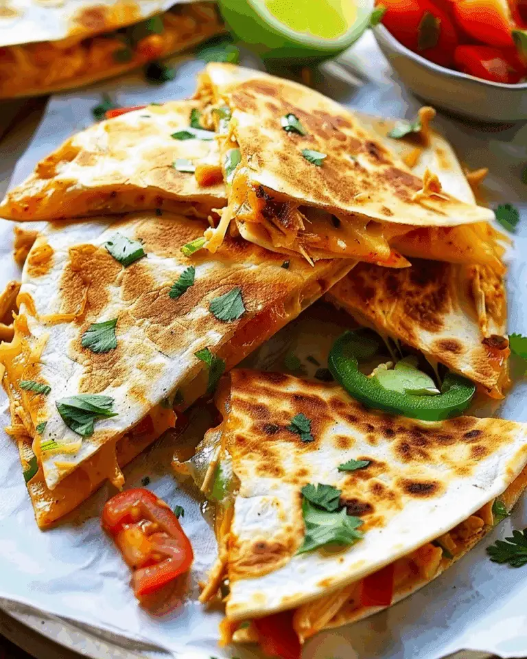Spicy Chicken Quesadillas