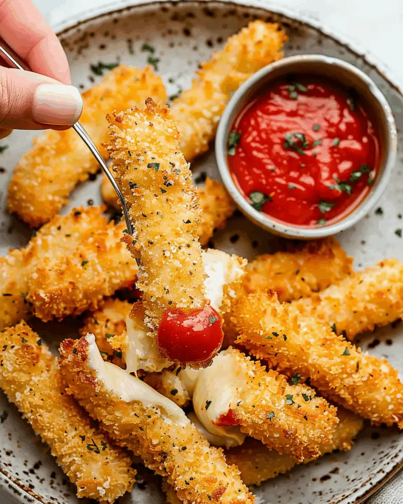 Baked Mozzarella Sticks