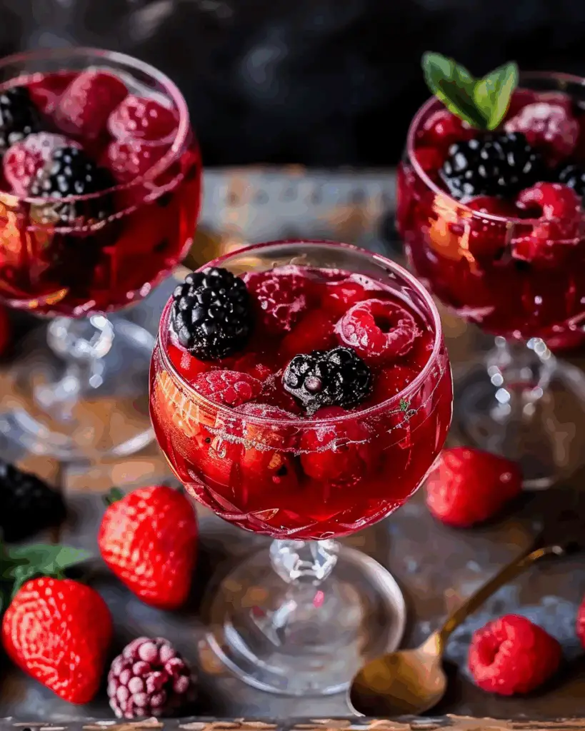 New Year’s Eve Rum Berry Cocktail