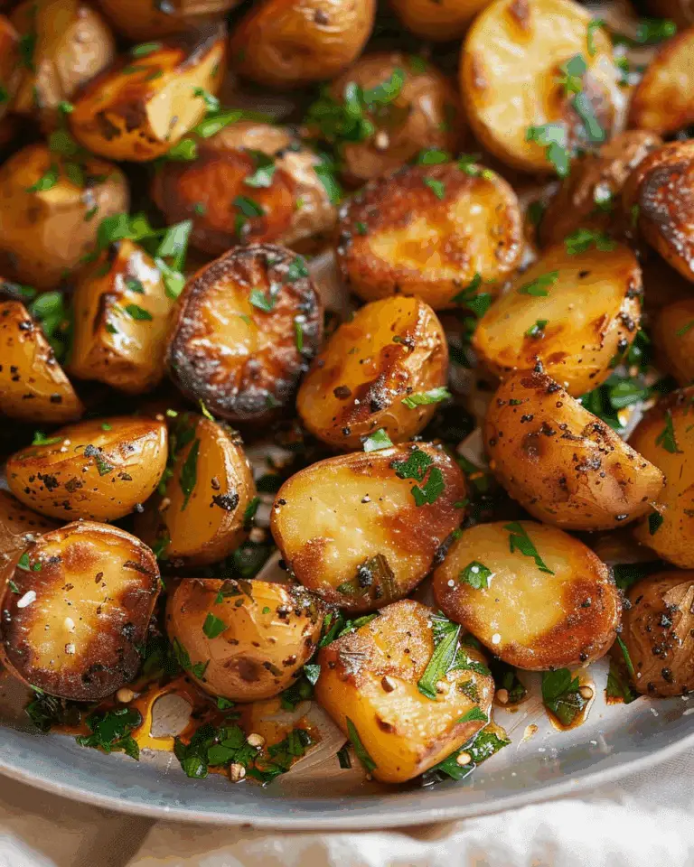Crispy Roasted Potatoes with Garlic Butter and Herbs