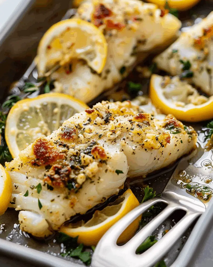 Garlic Butter Baked Cod