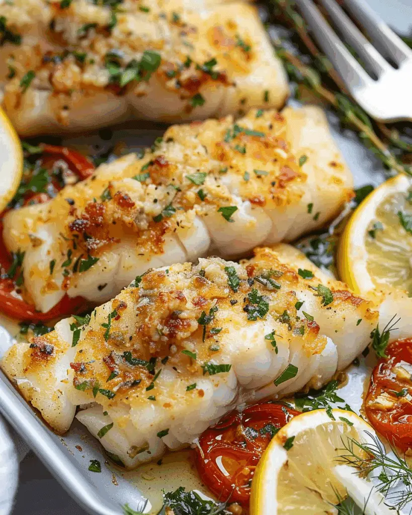 Easy Garlic Butter Baked Cod
