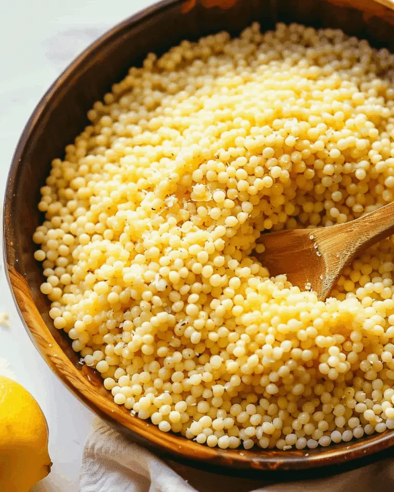 Lemon Parmesan Pearl Couscous