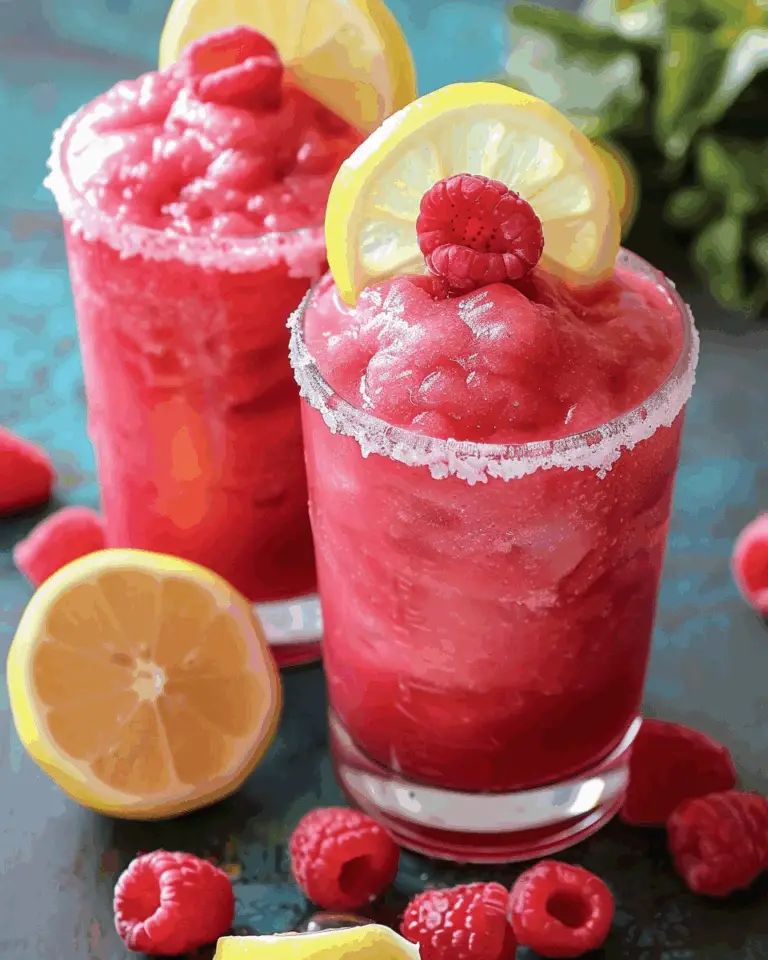 Raspberry Lemonade Slushie