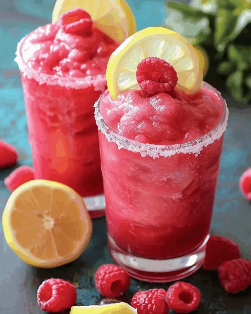 Raspberry Lemonade Slushie