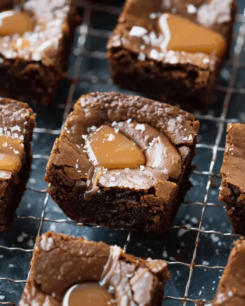 Salted Caramel Brownie Bites