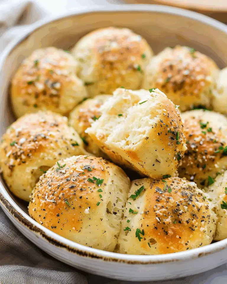 Easy Herb Parmesan Dinner Rolls
