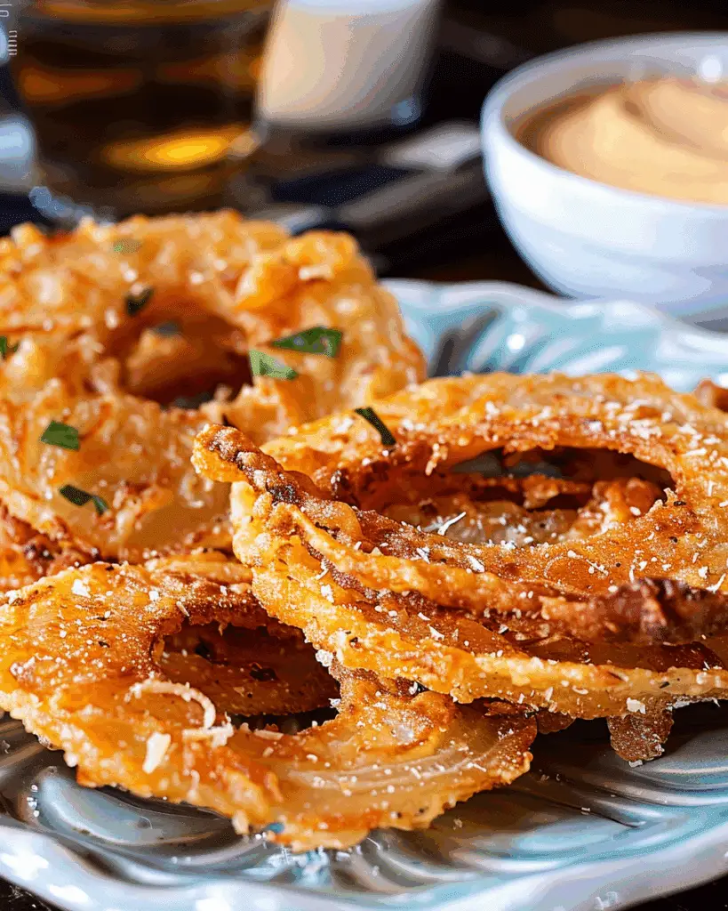 Crispy Parmesan Onion Rings