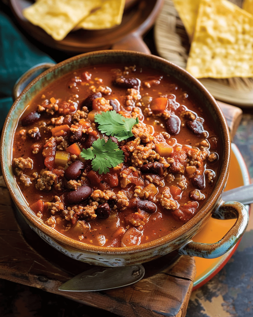 Chili classique au boeuf