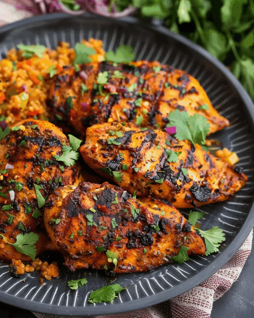 Moroccan‑Spiced Grilled Chicken Breasts