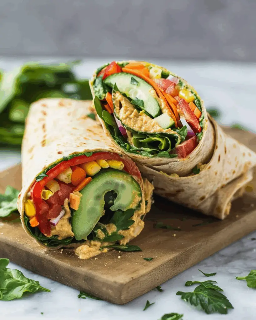 Hummus Veggie Wrap