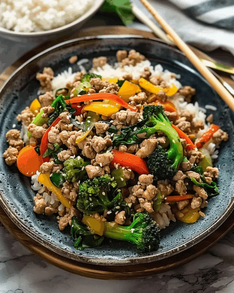 Ground Turkey Stir Fry