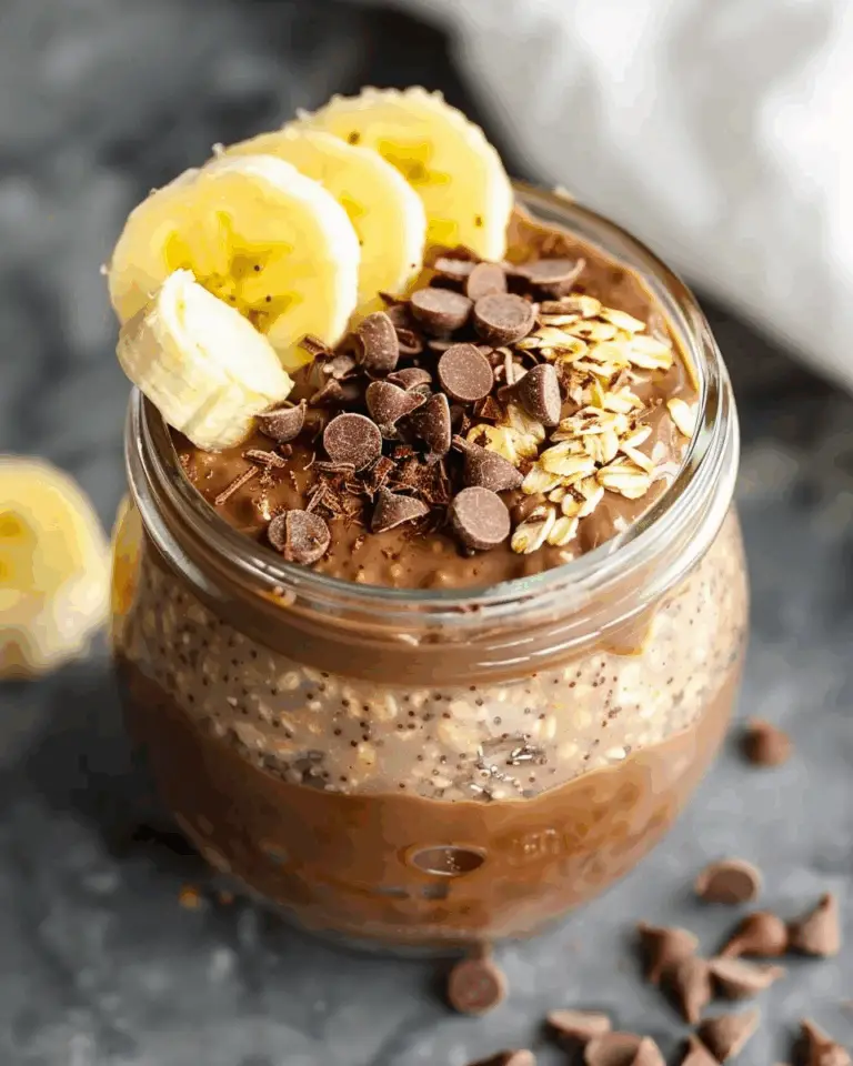 Chocolate Banana Overnight Oats