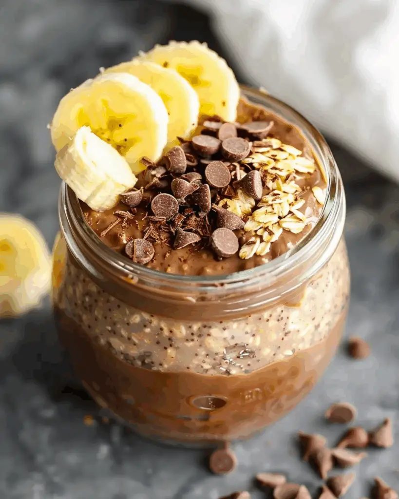 Chocolate Banana Overnight Oats