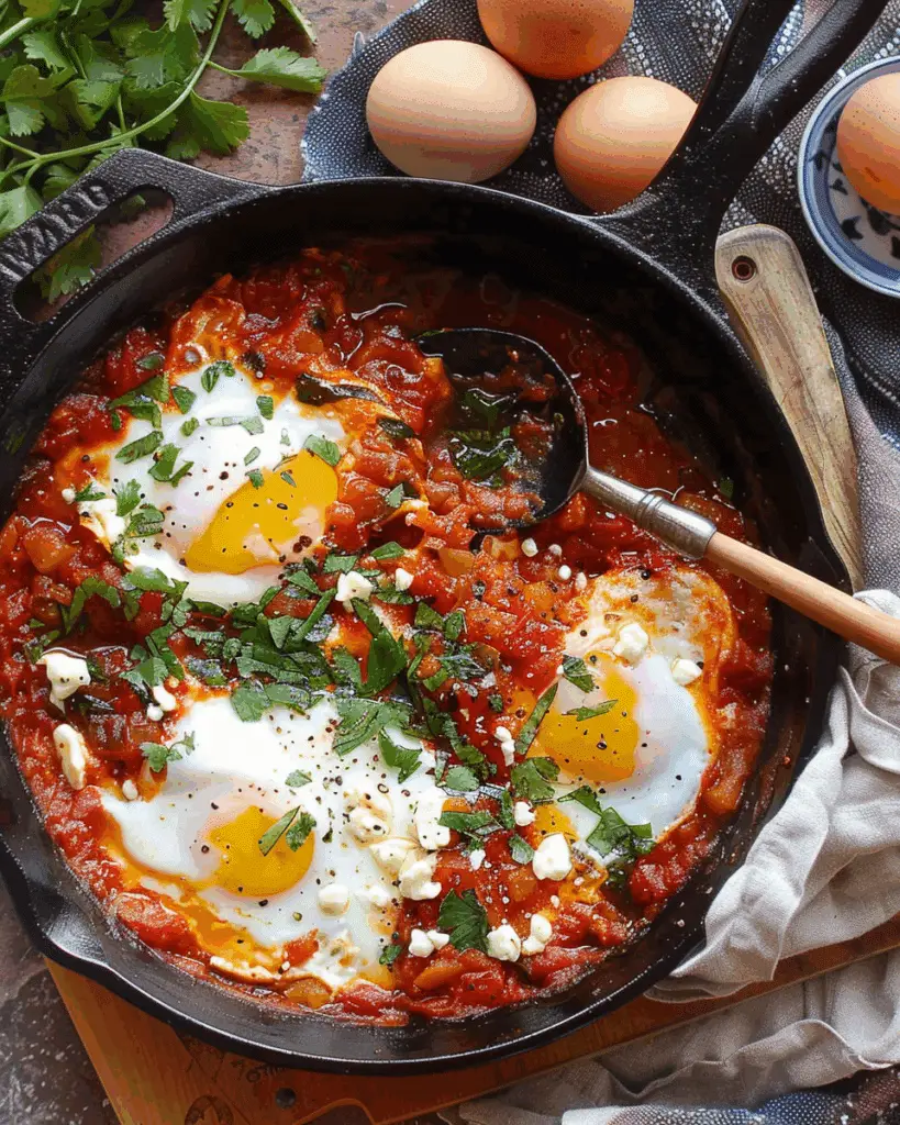 Shakshuka (North African-Style Poached Eggs in Spicy Tomato Sauce)