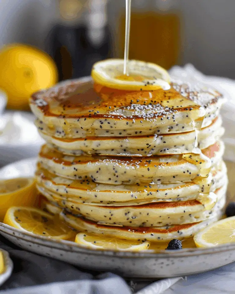 Lemon Poppy Seed Pancakes