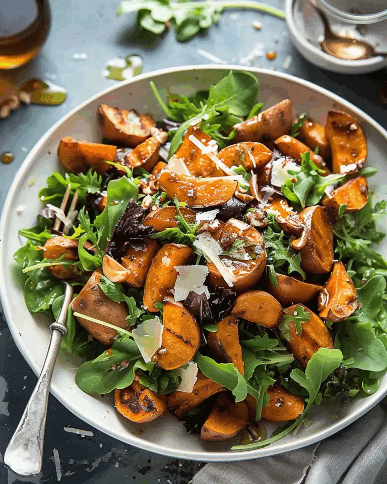 Roasted Sweet Potato Salad with Honey Lemon Dressing