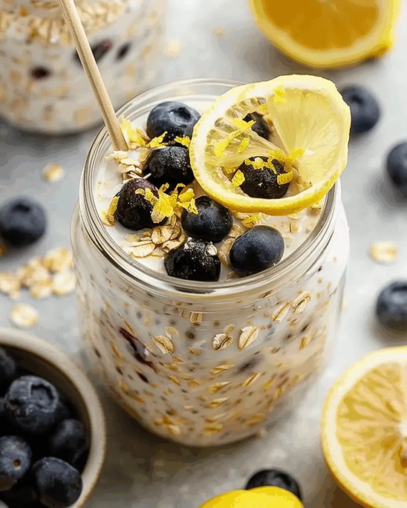 Lemon Blueberry Overnight Oats