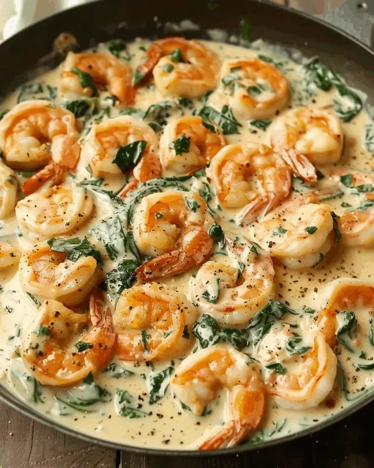 Creamy Shrimp with Spinach