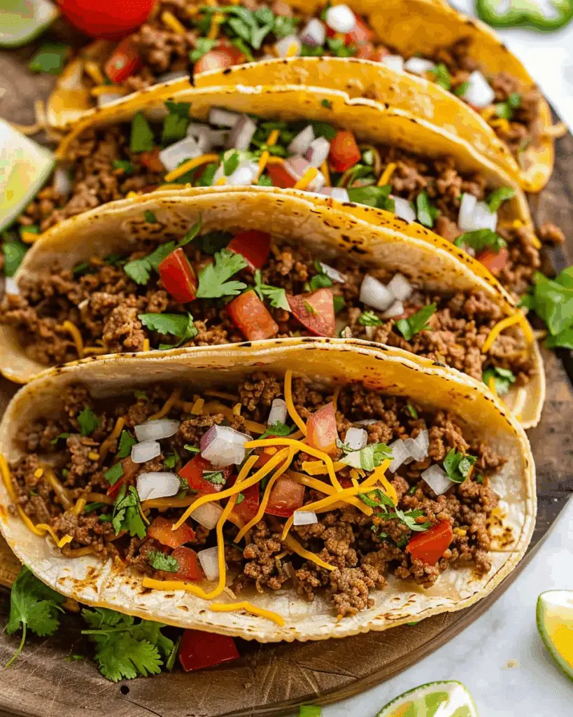Easy Ground Beef Tacos