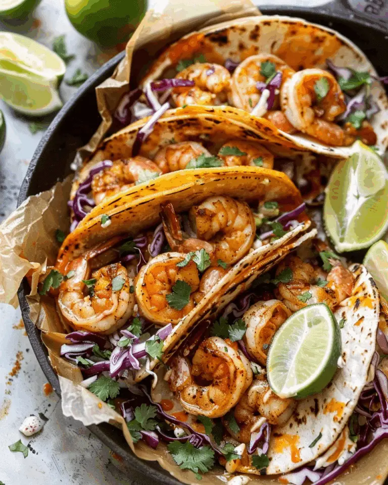 Easy Honey Chipotle Shrimp Tacos