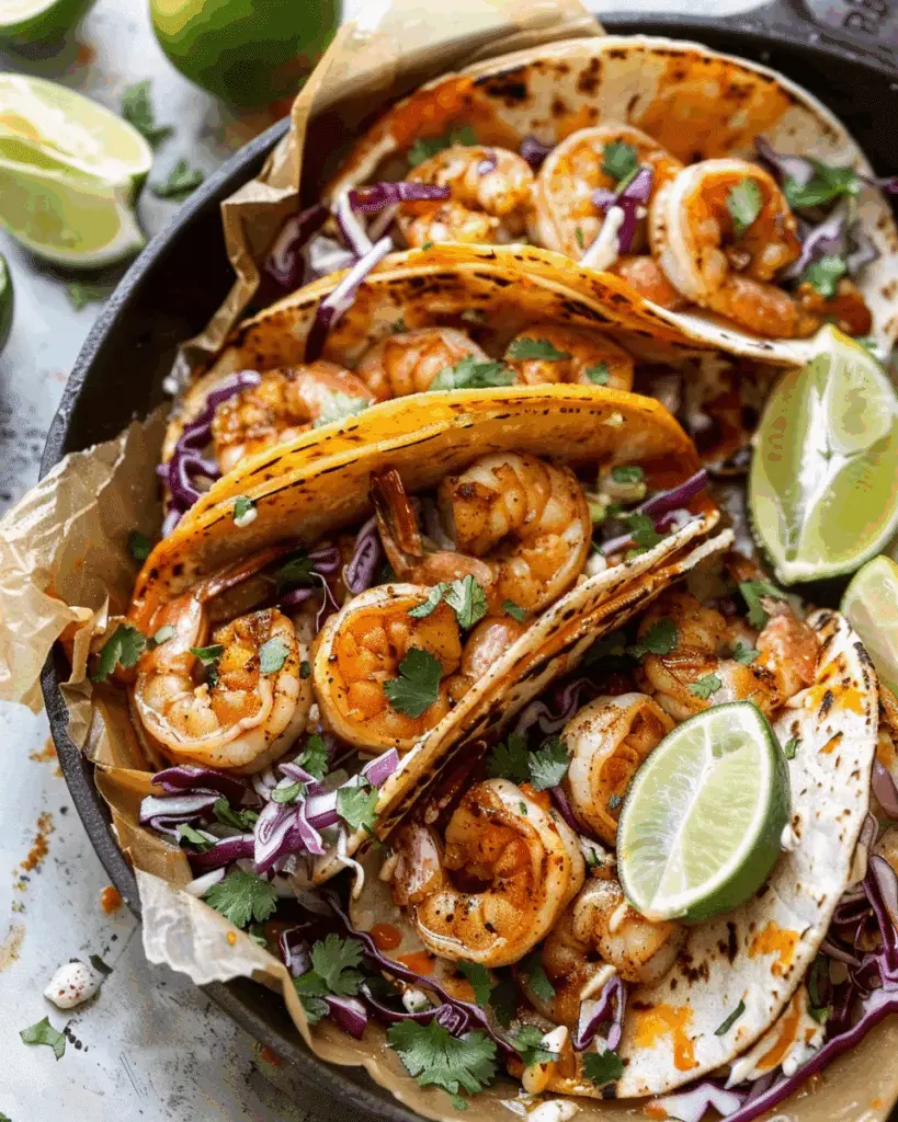 Easy Honey Chipotle Shrimp Tacos